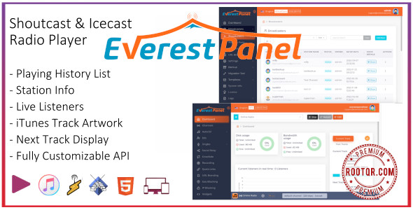 Everest Icecast2 & Shoutcast